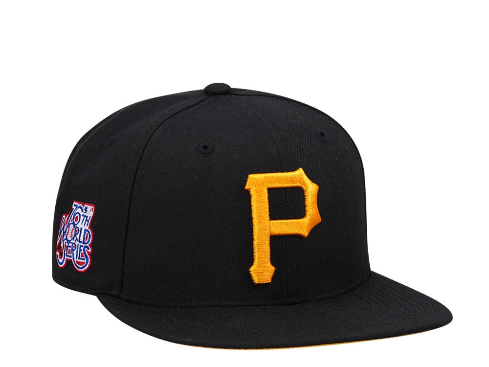 47Brand Pittsburgh Pirates 76th World Series World Black Sure Shot Under Captain Snapback Gorra