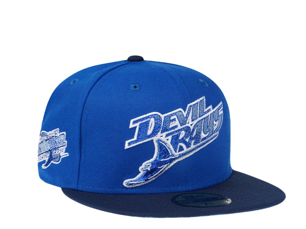 New Era Tampa Bay Rays Inaugural Season 1998 Deep Sea Metallic Two Tone Edition 59Fifty Fitted Gorra