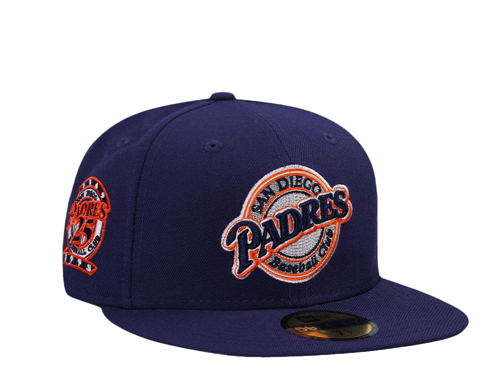 New Era San Diego Padres 25th Anniversary Navy Classic Two Tone Edition 59Fifty Fitted Gorra
