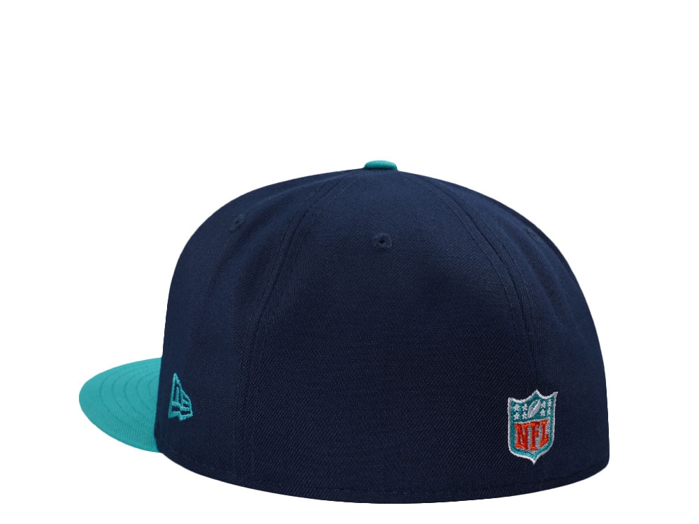 New Era Miami Dolphins 40th Anniversary Navy Two Tone Edition 59Fifty Fitted Gorra