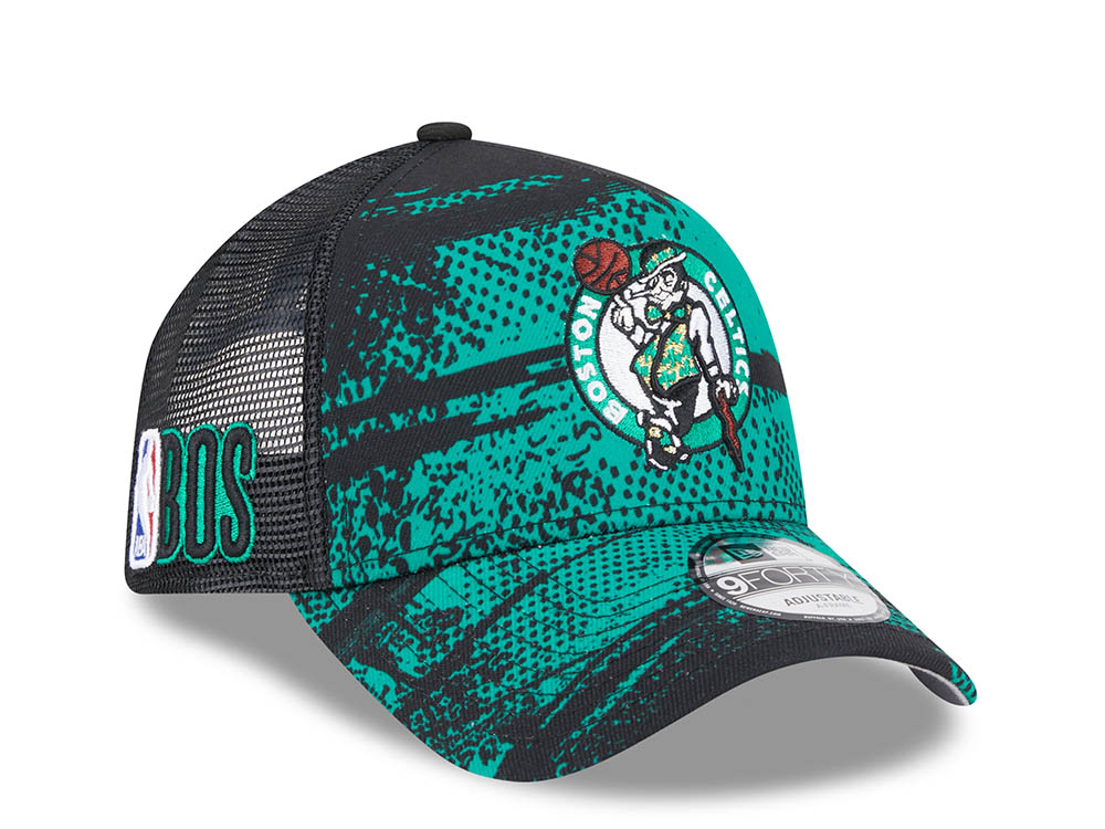New Era Boston Celtics NBA Tip Off 2024 Trucker 9Forty A Frame Snapback Gorra