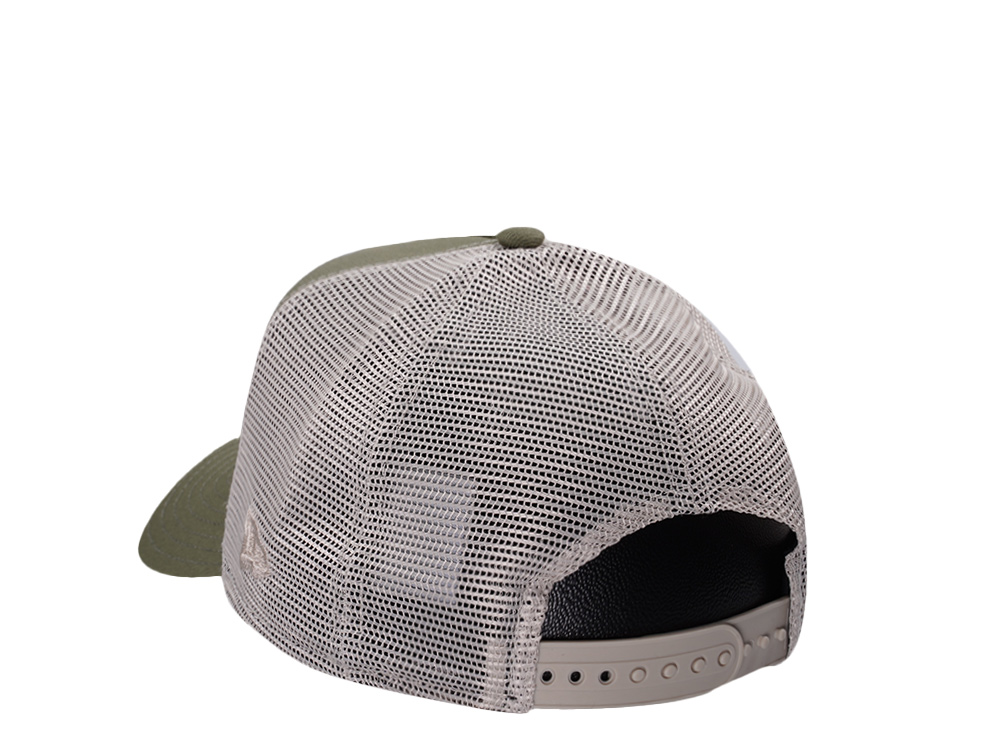 New Era San Diego Padres New Olive Prime Edition 9Forty A Frame Trucker Snapback Gorra