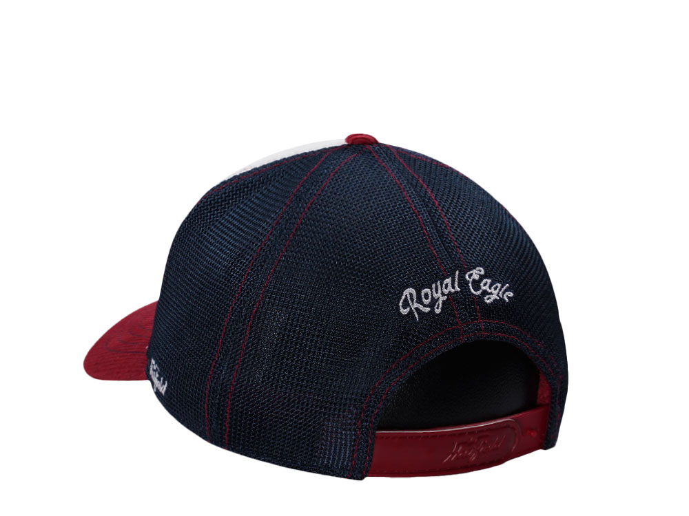 Hatfield Royal Eagle White Red Trucker Snapback Gorra