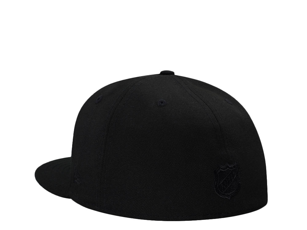 New Era Anaheim Ducks 30th Anniversary Black Out Pink Edition 59Fifty Fitted Gorra