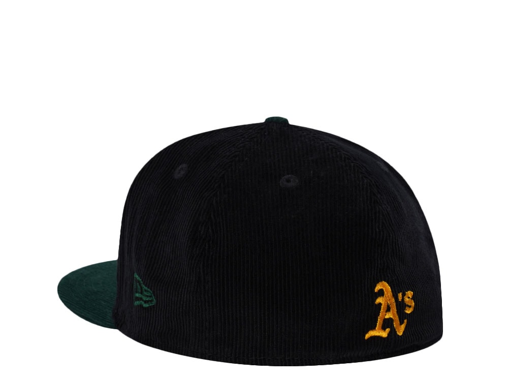 New Era Oakland Athletics World Series 1989 Corduroy Black Two Tone Edition 59Fifty Fitted Gorra