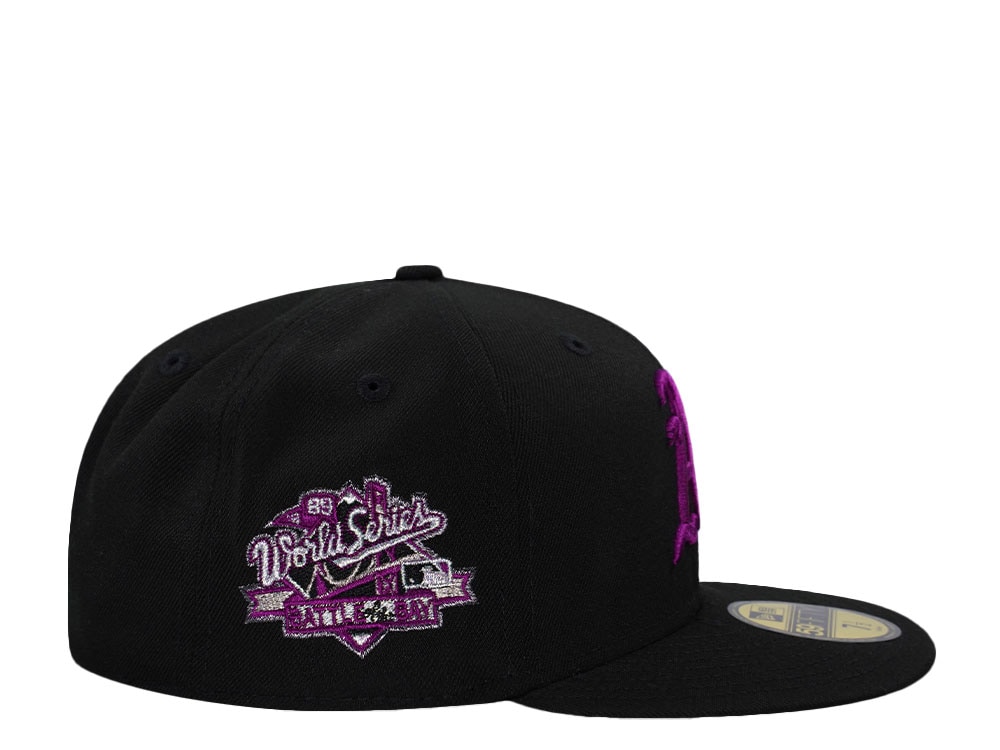 New Era Oakland Athletics World Series 1989 Black Prime Edition 59Fifty Fitted Gorra