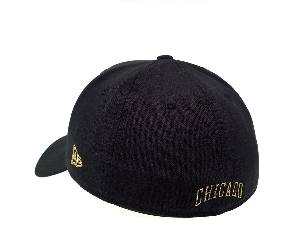 New Era Chicago Bulls Black and Gold Edition 39Thirty Stretch Gorra