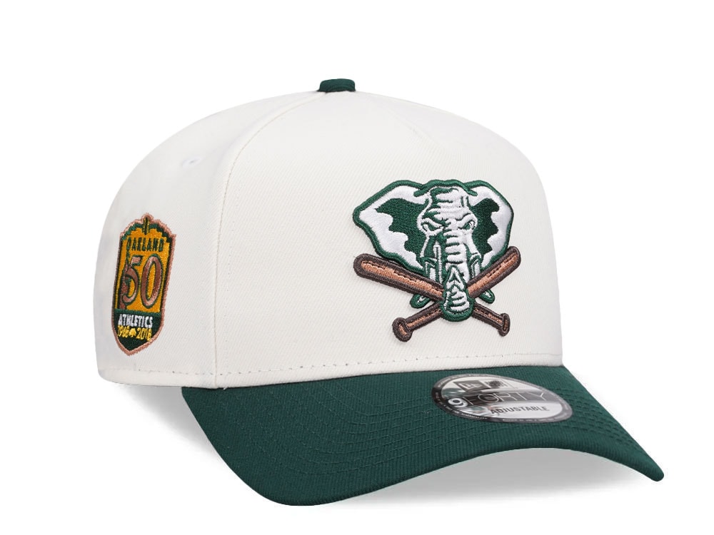 New Era Oakland Athletics 50th Anniversary Chrome Two Tone Edition 9Forty A Frame Snapback Gorra