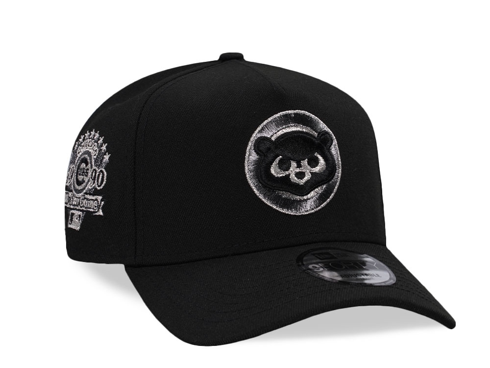 New Era Chicago Cubs All Star Game 1990 Liquid Titanium Silver Edition 9Forty A Frame Snapback Gorra