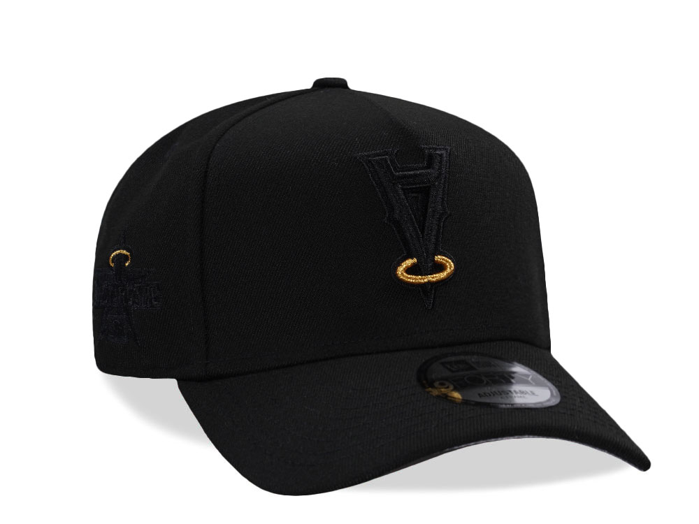 New Era Anaheim Angels Golden Detail Black Prime Edition 9Forty A Frame Snapback Gorra