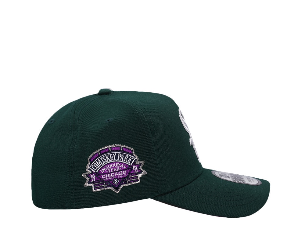 New Era Chicago White Sox Comiskey Park Dark Green Prime Edition 9Forty A Frame Snapback Gorra