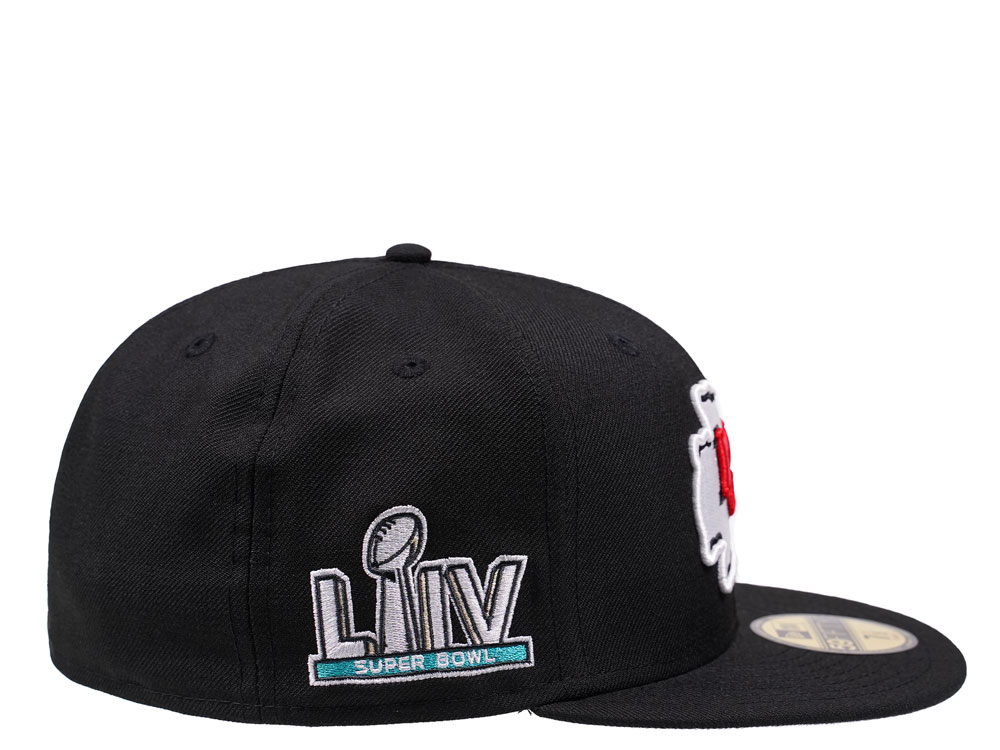 New Era Kansas City Chiefs Super Bowl LIV Black Edition 59Fifty Fitted Gorra