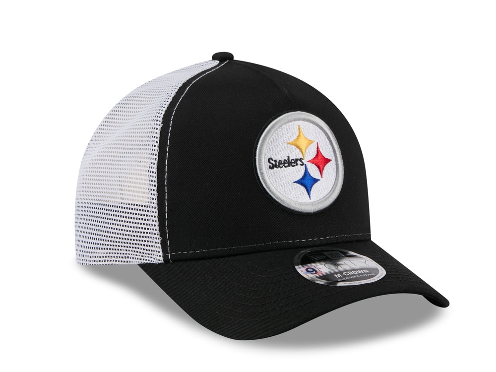 New Era Pittsburgh Steelers Official Team Color Edition 9Forty M Crown A Frame Trucker Snapback Gorra