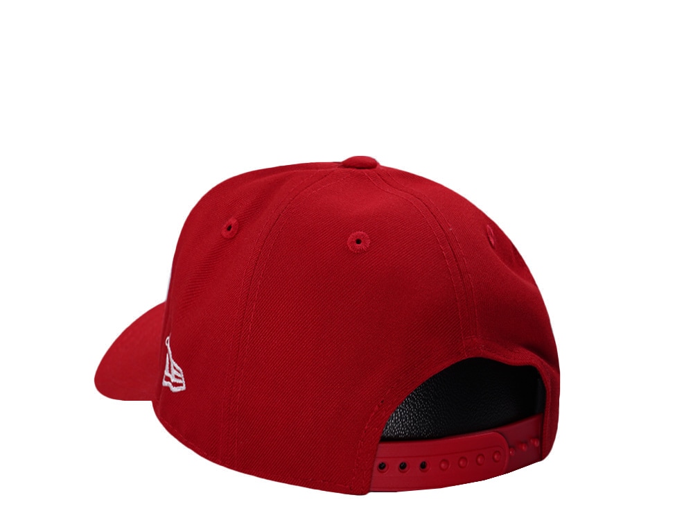 New Era Los Angeles Dodgers World Series 2025 Angel Scarlet Prime Edition 9Fifty A Frame Snapback Gorra