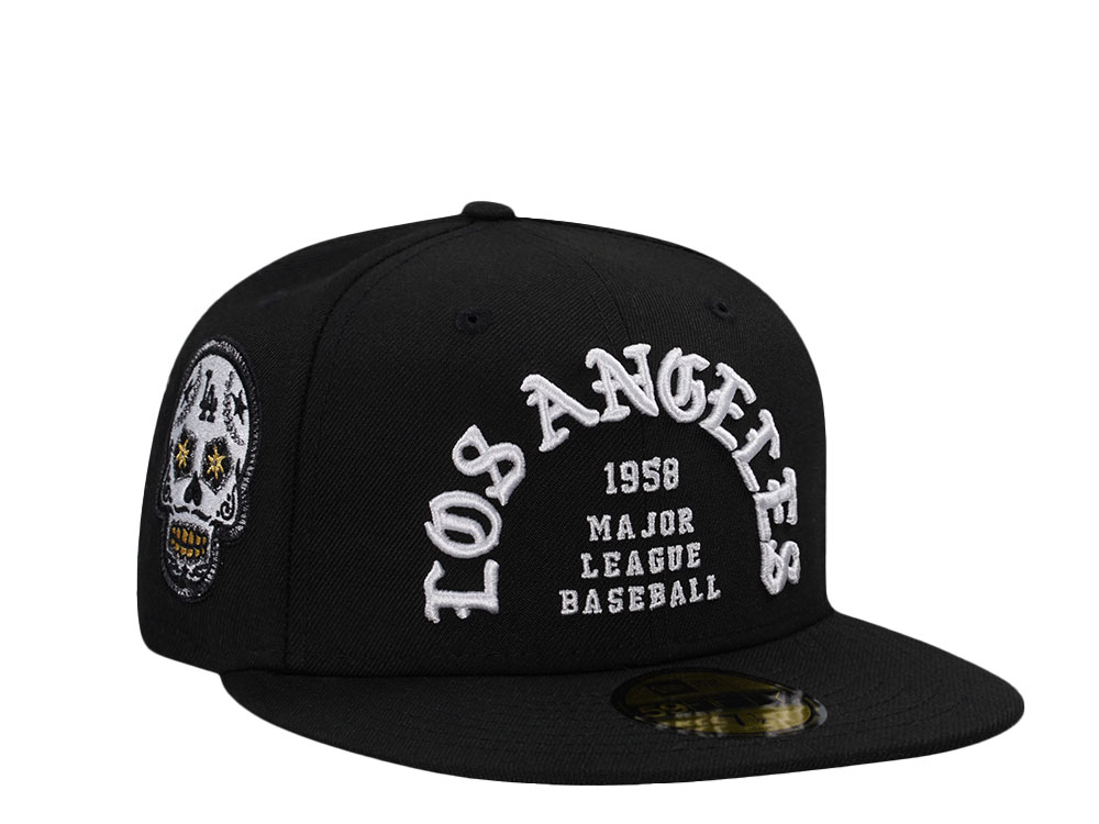 New Era Los Angeles Dodgers Skull Black Prime Edition 59Fifty Fitted Gorra