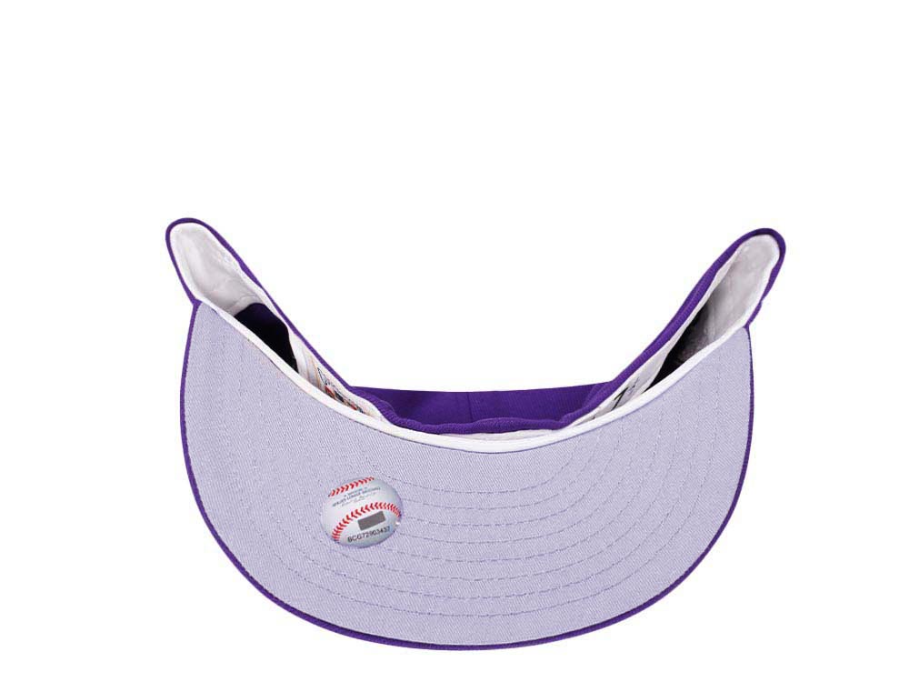 New Era Colorado Rockies 20th Anniversary Purple Lavender Edition 59Fifty Fitted Gorra