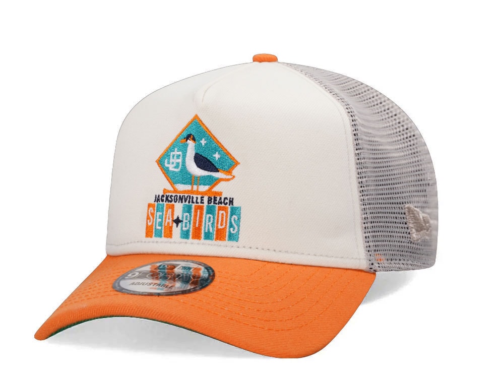 New Era Jacksonville Beach Sea Bird Foam Trucker 9Forty A Frame Snapback Gorra