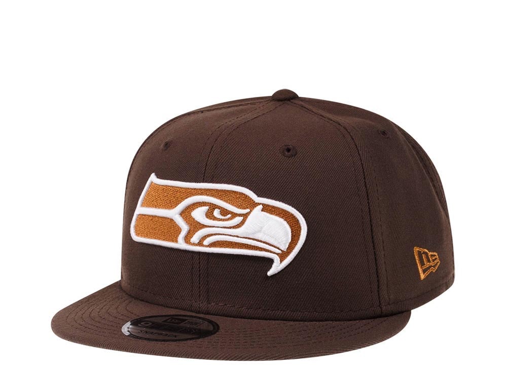New Era Seattle Seahawks Brown Caramel Edition 9Fifty Snapback Gorra
