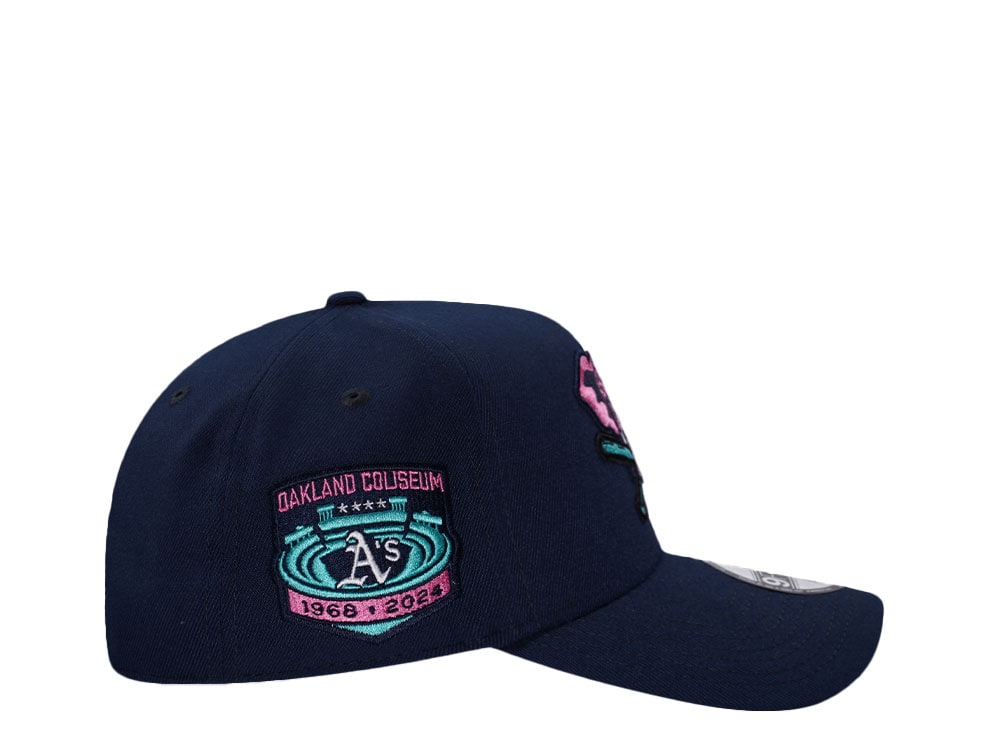 New Era Oakland Athletics Coliseum Ocean Blue Prime Edition 9Forty A Frame Snapback Gorra