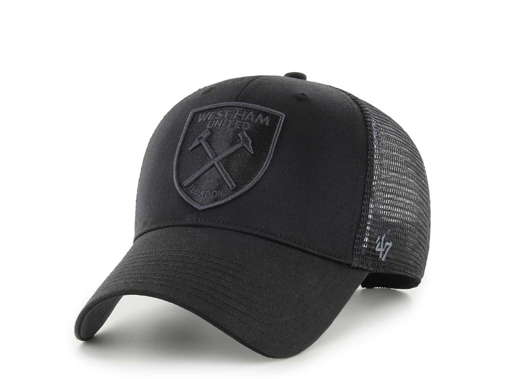 47Brand West Ham UFC Black Branson Trucker MVP Snapback Gorra