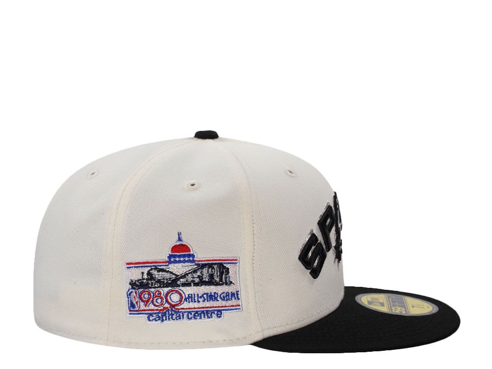 New Era San Antonio Spurs All Star Game 1980 Chrome Two Tone Edition 59Fifty Fitted Gorra