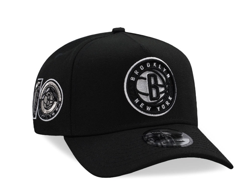 New Era Brooklyn Nets 10 Anniversary Black Prime Edition 9Forty A Frame Snapback Gorra