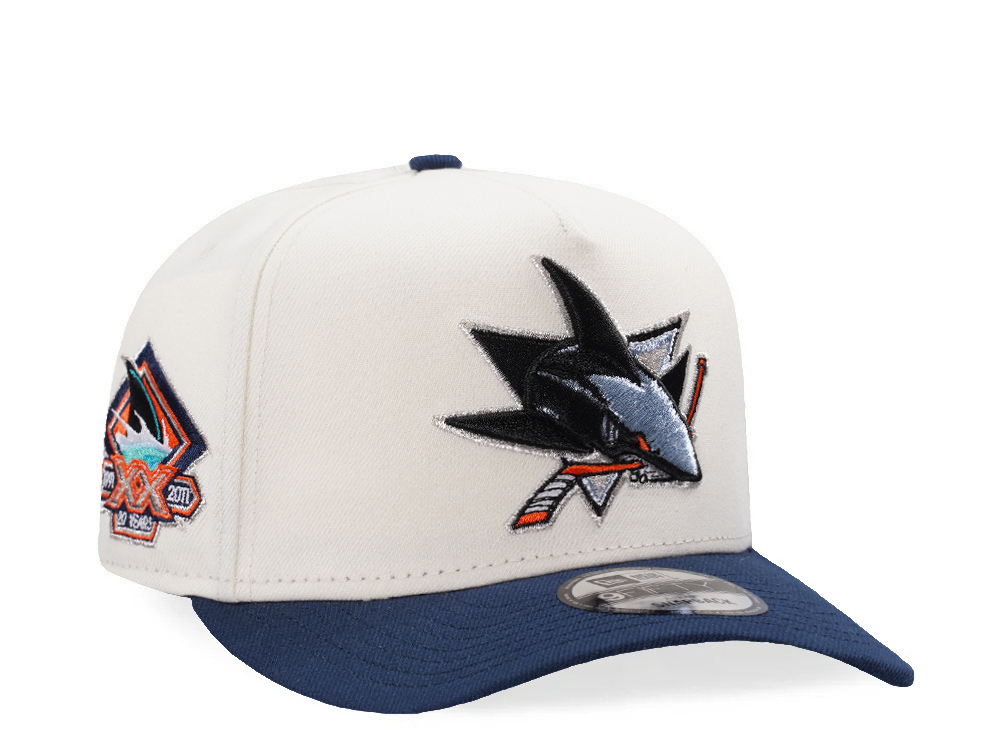 New Era San Jose Sharks 20th Anniversary Chrome Two Tone Edition 9Fifty A Frame Snapback Gorra