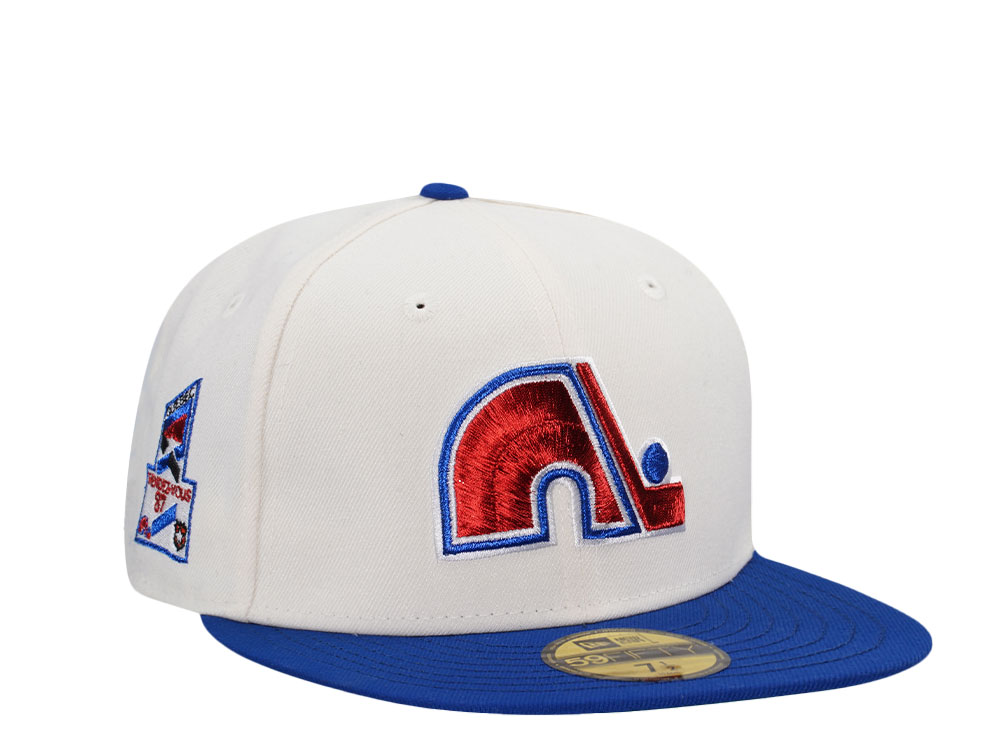 New Era Quebec Nordiques All Star Game 1987 Chrome Two Tone Throwback Edition 59Fifty Fitted Gorra
