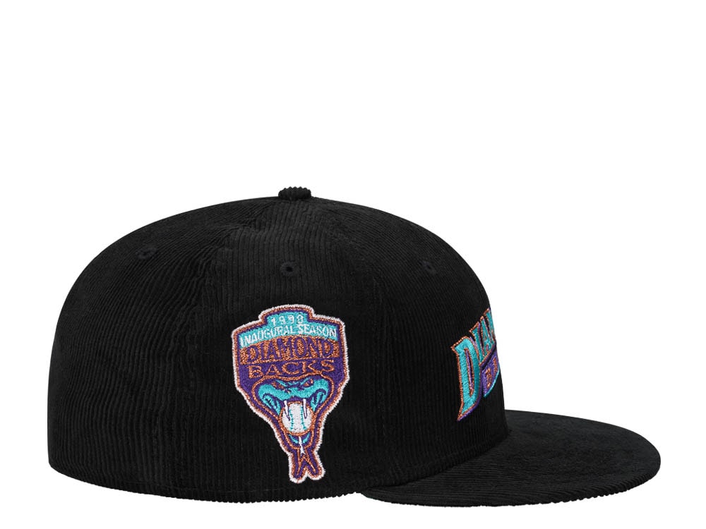 New Era Arizona Diamondbacks Inaugural Season 1998 Script Corduroy Edition 59Fifty Fitted Gorra