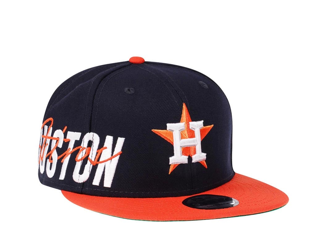 New Era Houston Astros Navy Sidefront Edition 9Fifty Snapback Gorra