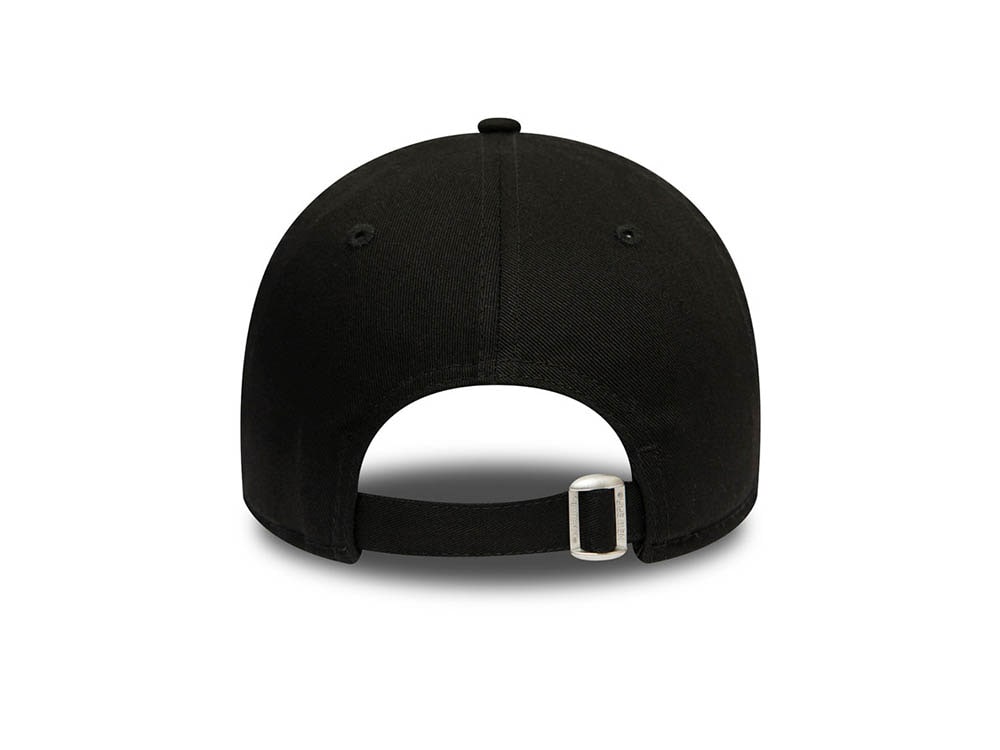 New Era New York Yankees Essential Black and Black Womens 9Forty Strapback Gorra