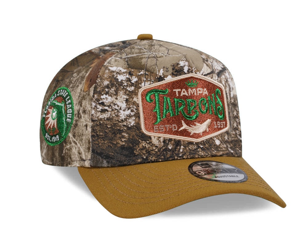 New Era Tampa Tarpons Fishing Realtree Edition 9Forty A Frame Snapback Gorra