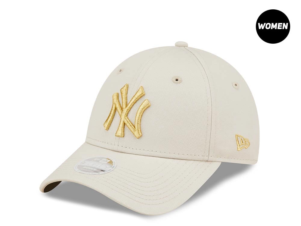New Era New York Yankees Metallic Logo Womens 9Forty Strapback Gorra