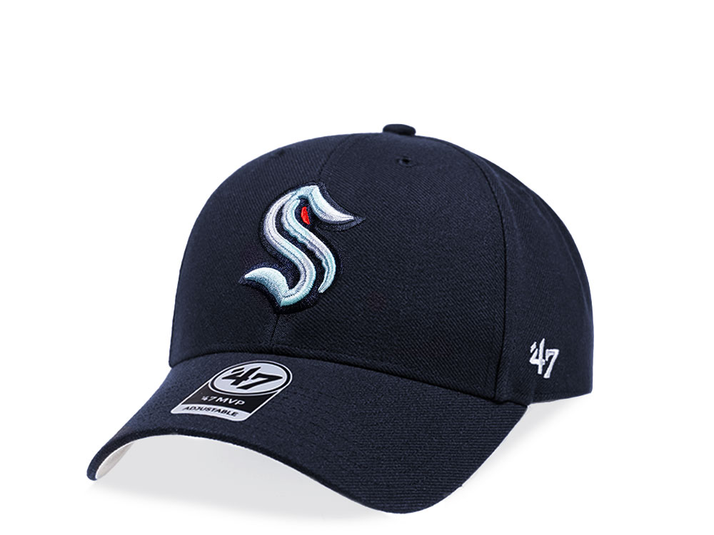 47Brand Seattle Kraken Classic Navy Strapback Gorra