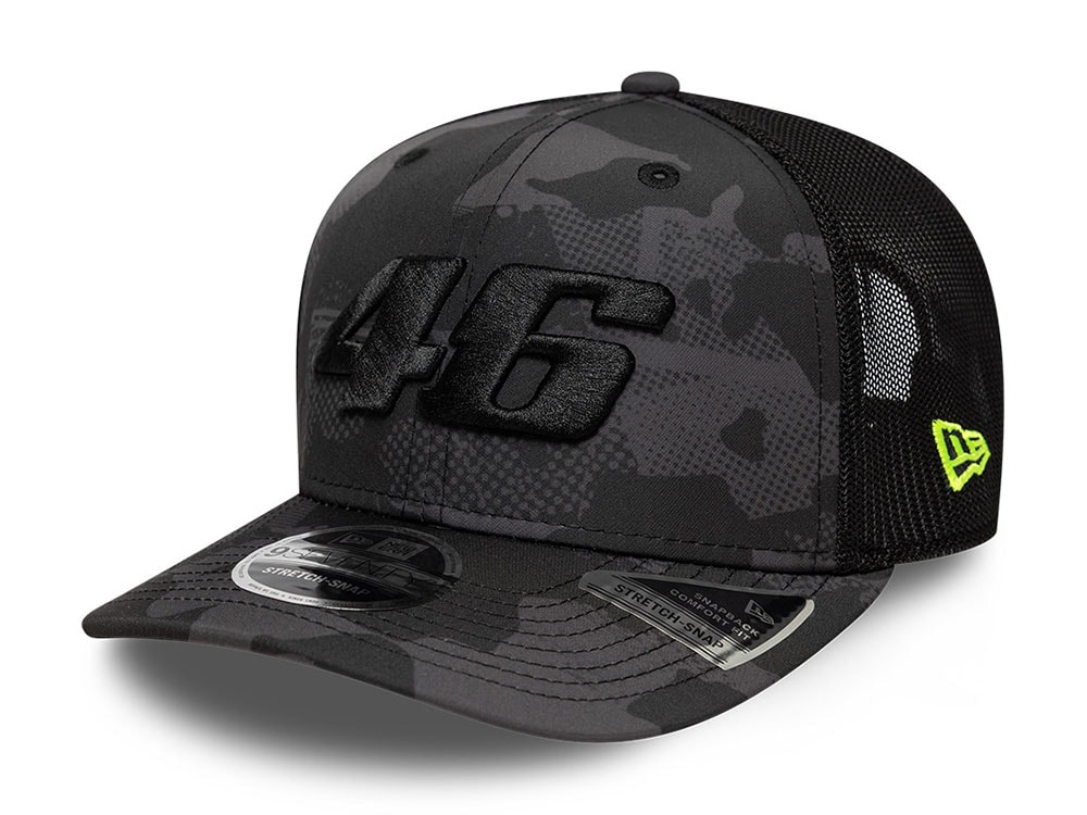 New Era Vr46 Dark Camo 9Seventy Trucker Snapback Gorra