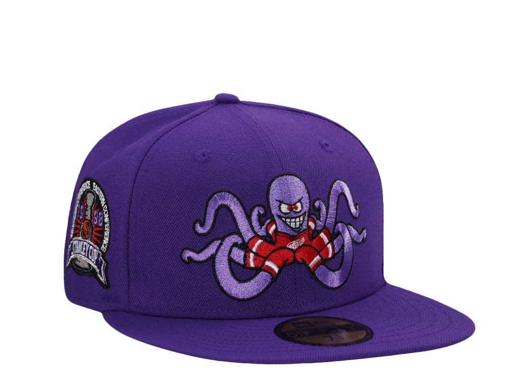 New Era Detroit Red Wings Stanley Cup 1998 Purple Al Edition 59Fifty Fitted Gorra