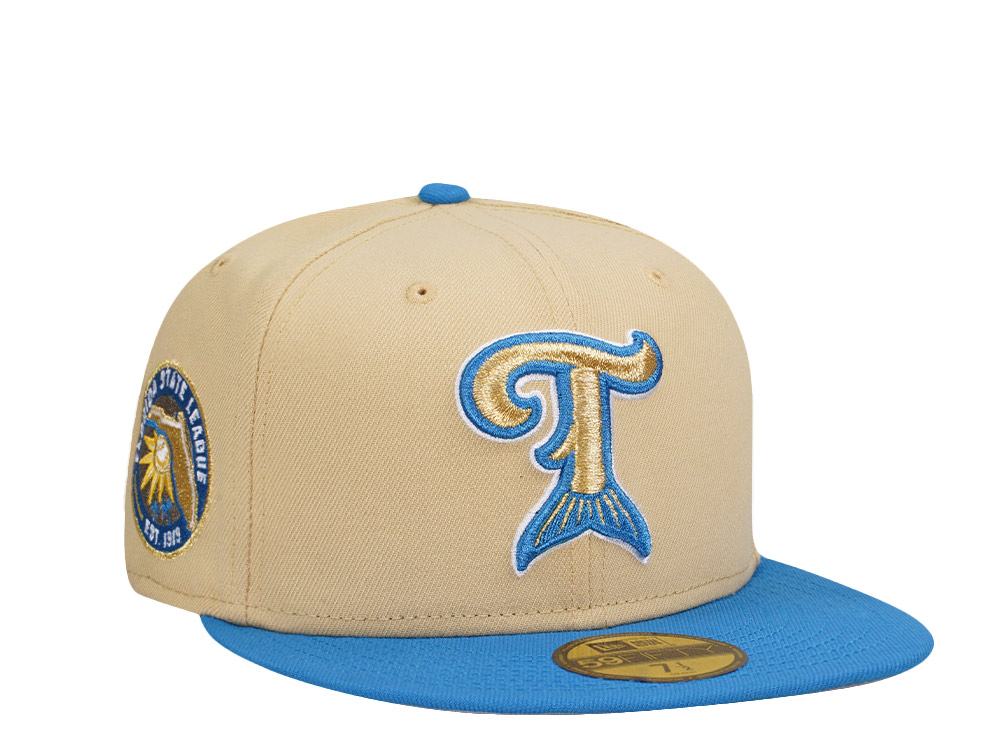 New Era Tampa Tarpons Vegas Gold Prime Metallic Two Tone Edition 59Fifty Fitted Gorra