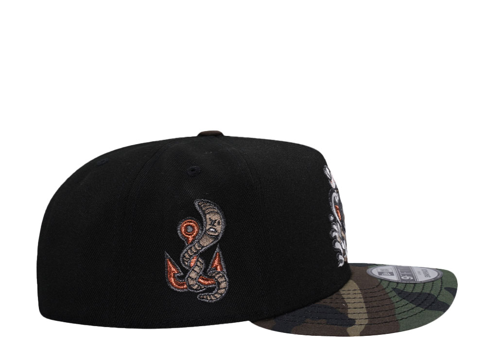 New Era Gwinnett Stripers Metallic Camo Two Tone A Frame 9Fifty Snapback Gorra
