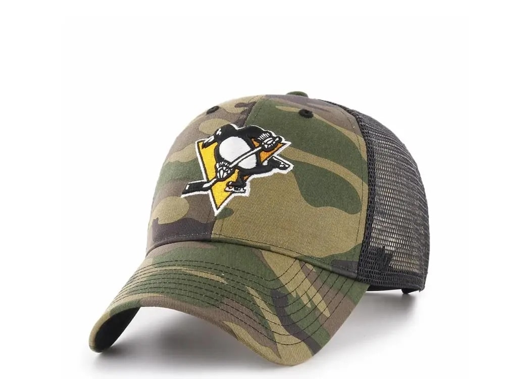 47brand Pittsburgh Penguins Classic Trucker Camo Snapback Gorra