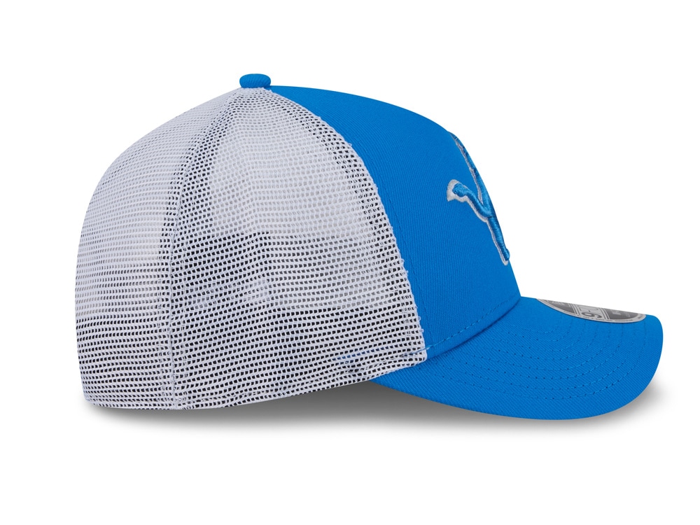 New Era Detroit Lions Official Team Color Edition 9Forty M Crown A Frame Trucker Snapback Gorra