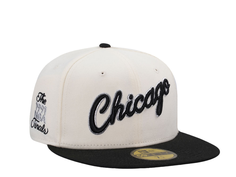 New Era Chicaco Bulls NBA Finals 1991 Script White Two Tone Edition 59Fifty Fitted Gorra