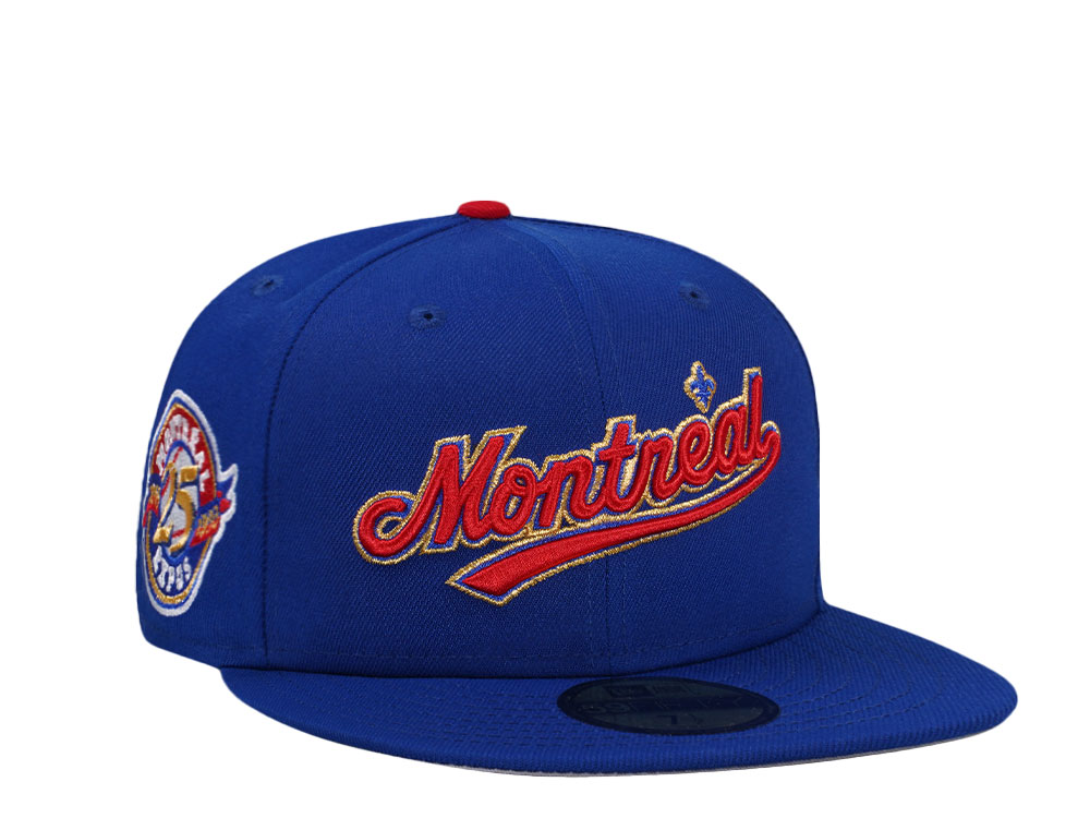 New Era Montreal Expos 25th Anniversary Blue Prime Edition 59Fifty Fitted Gorra