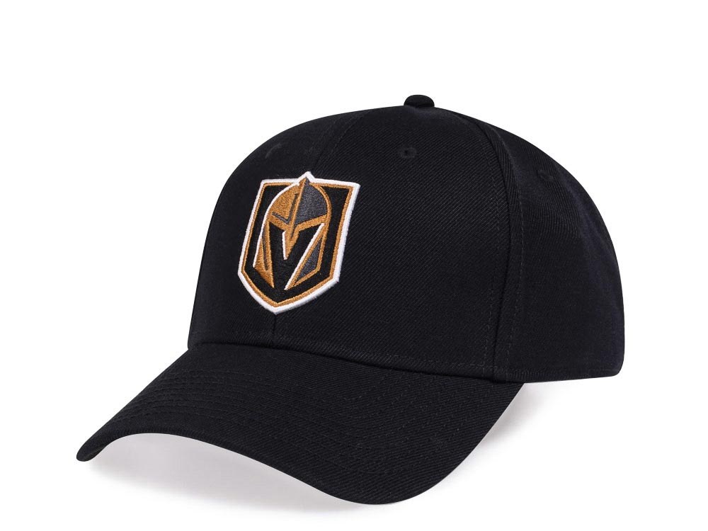 American Needle Vegas Golden Knights Black Stadium Curved Snapback Gorra