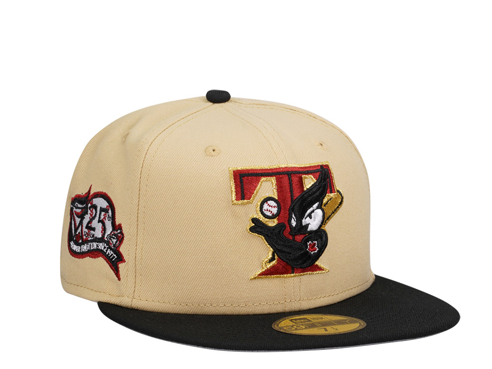 New Era Toronto Blue Jays 25th Anniversary Vegas Gold Two Tone Edition 59Fifty Fitted Gorra