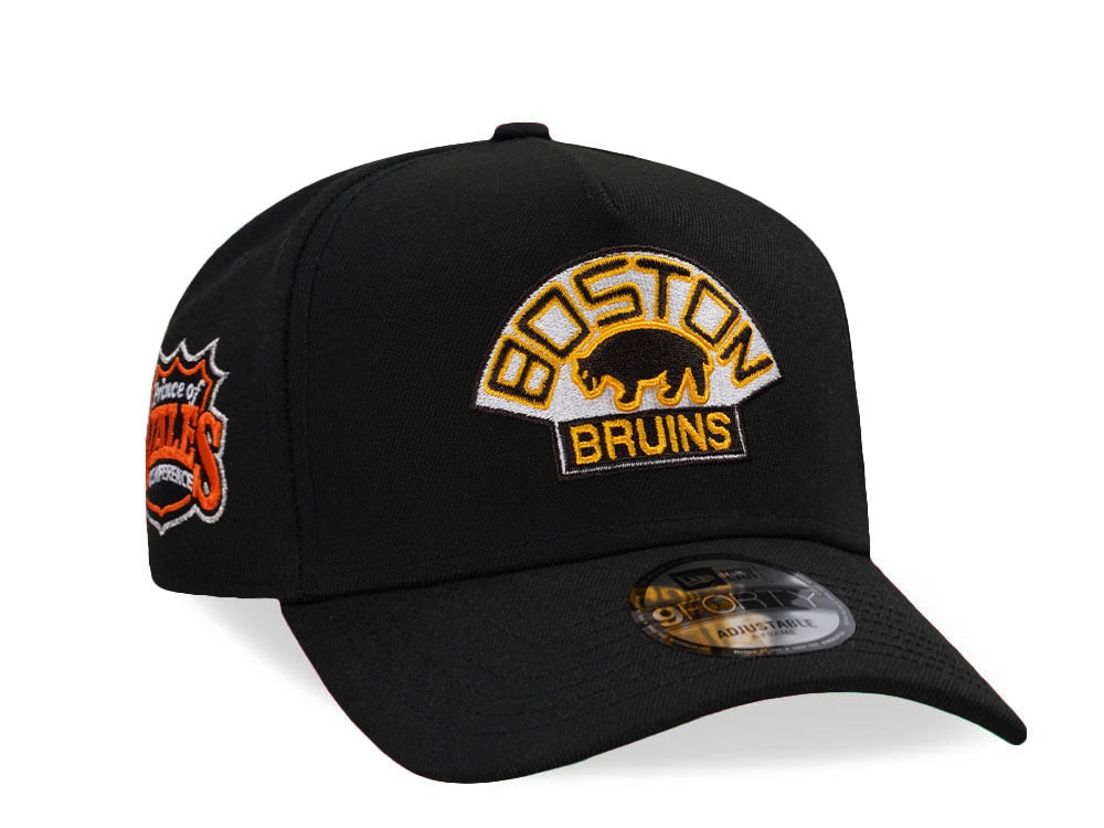 New Era Boston Bruins Prince of Wales Conference Prime Edition 9Forty A Frame Snapback Gorra