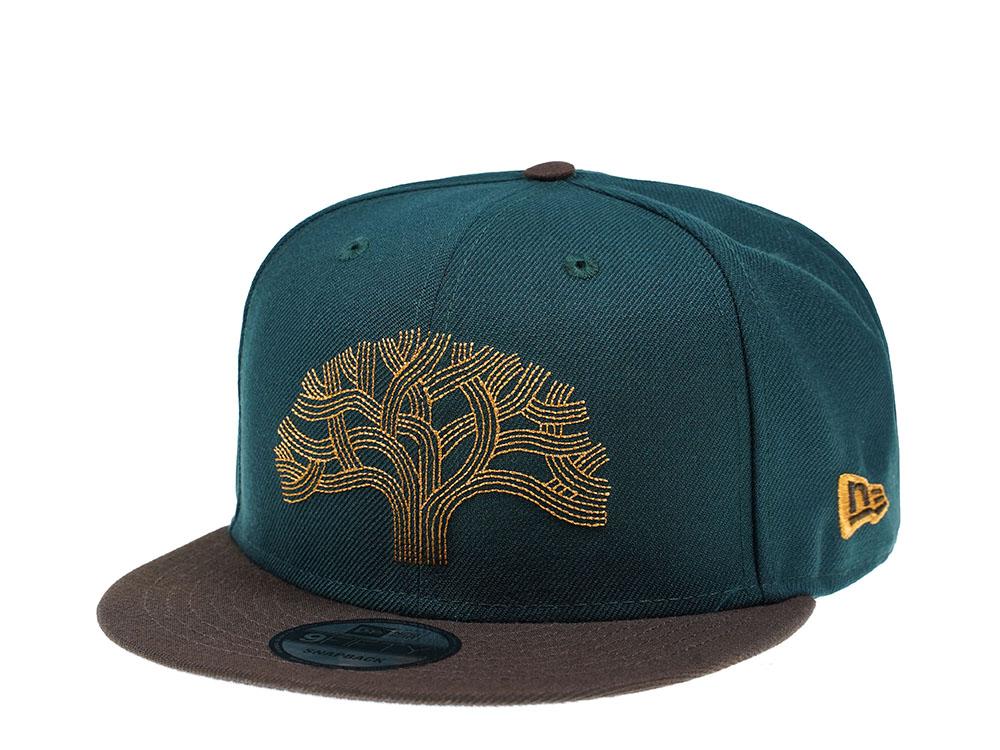 New Era Golden State Warriors Dark Green Edition 9Fifty Snapback Gorra