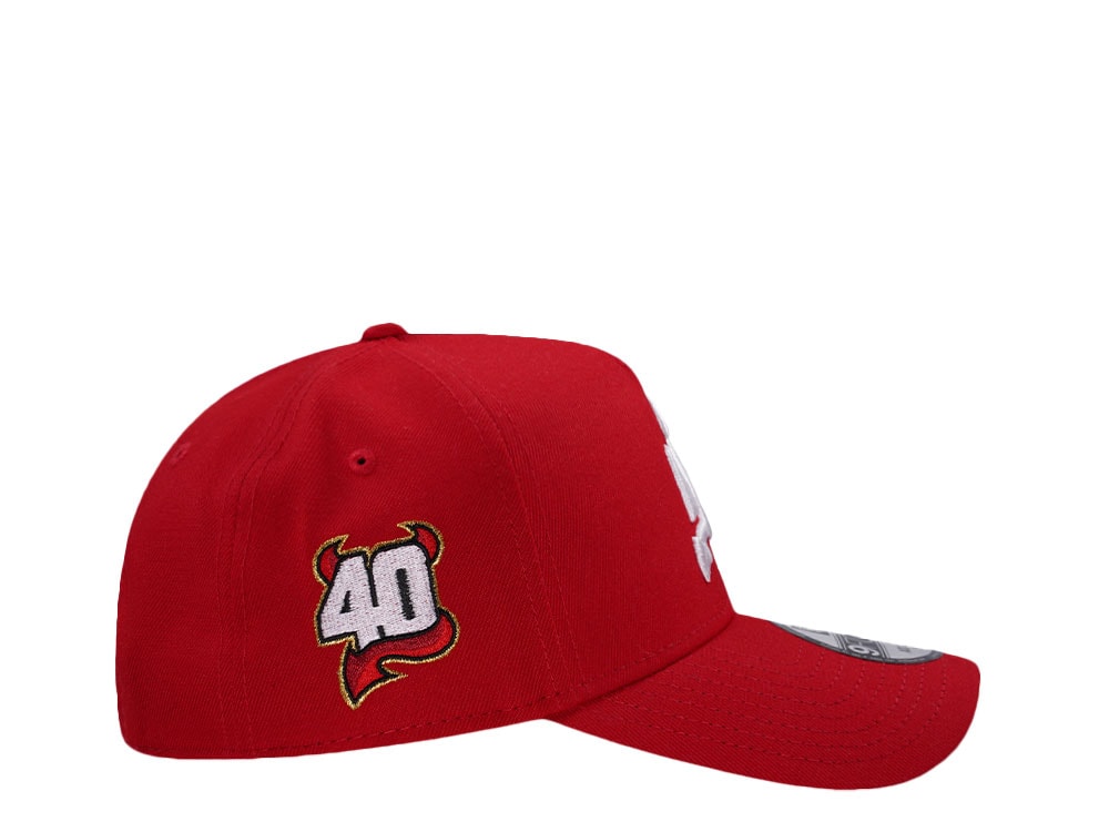 New Era New Jersey Devils 40th Anniversary Red Prime Edition 9Forty A Frame Snapback Gorra
