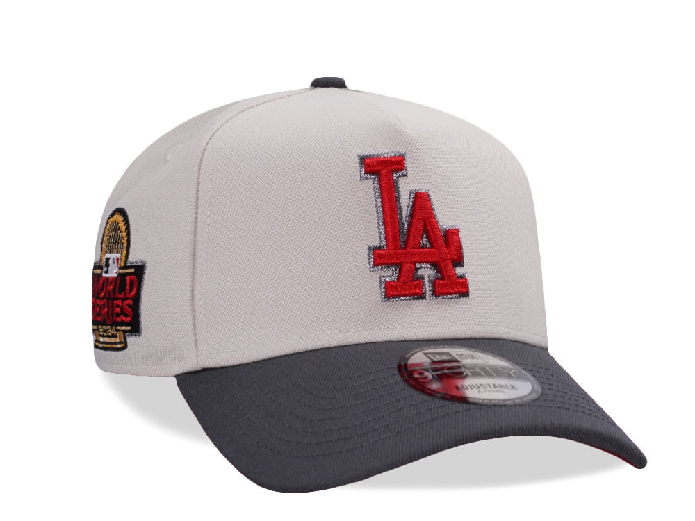 New Era Los Angeles Dodgers World Series 2024 Stone Flame Two Tone Edition 9Forty A Frame Snapback Gorra