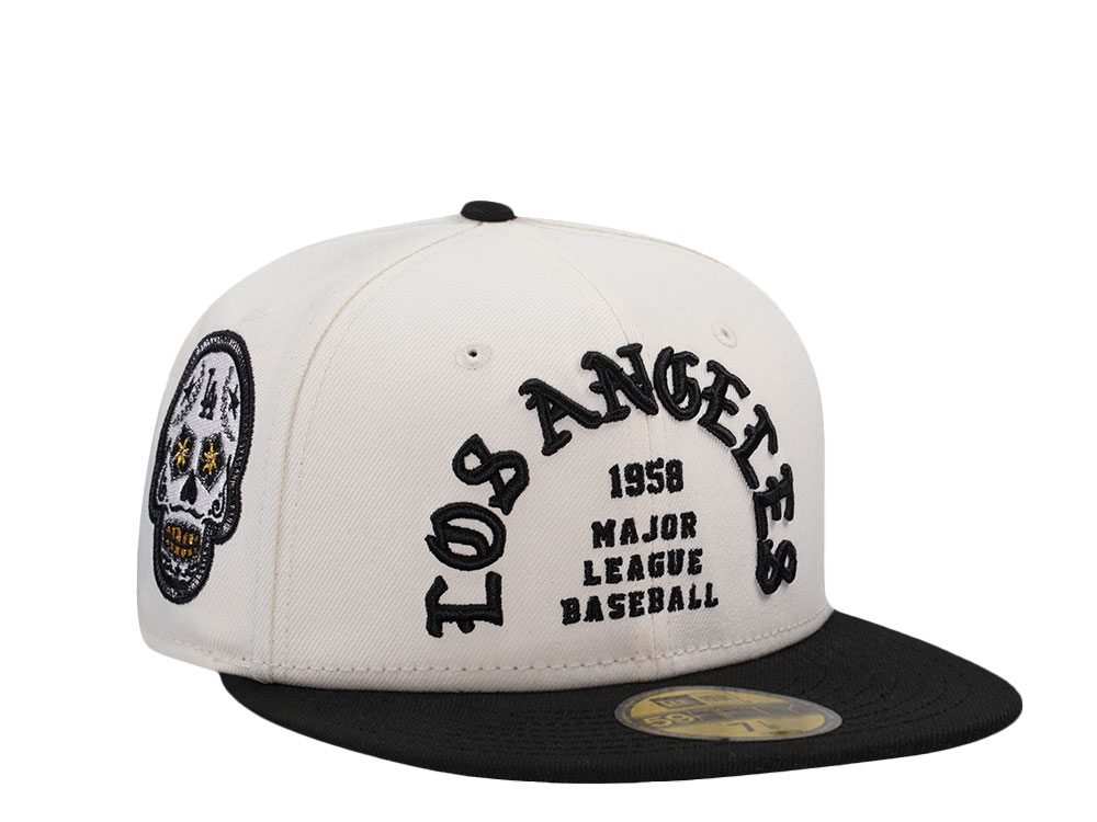 New Era Los Angeles Dodgers Skull Chrome Two Tone Prime Edition 59Fifty Fitted Gorra