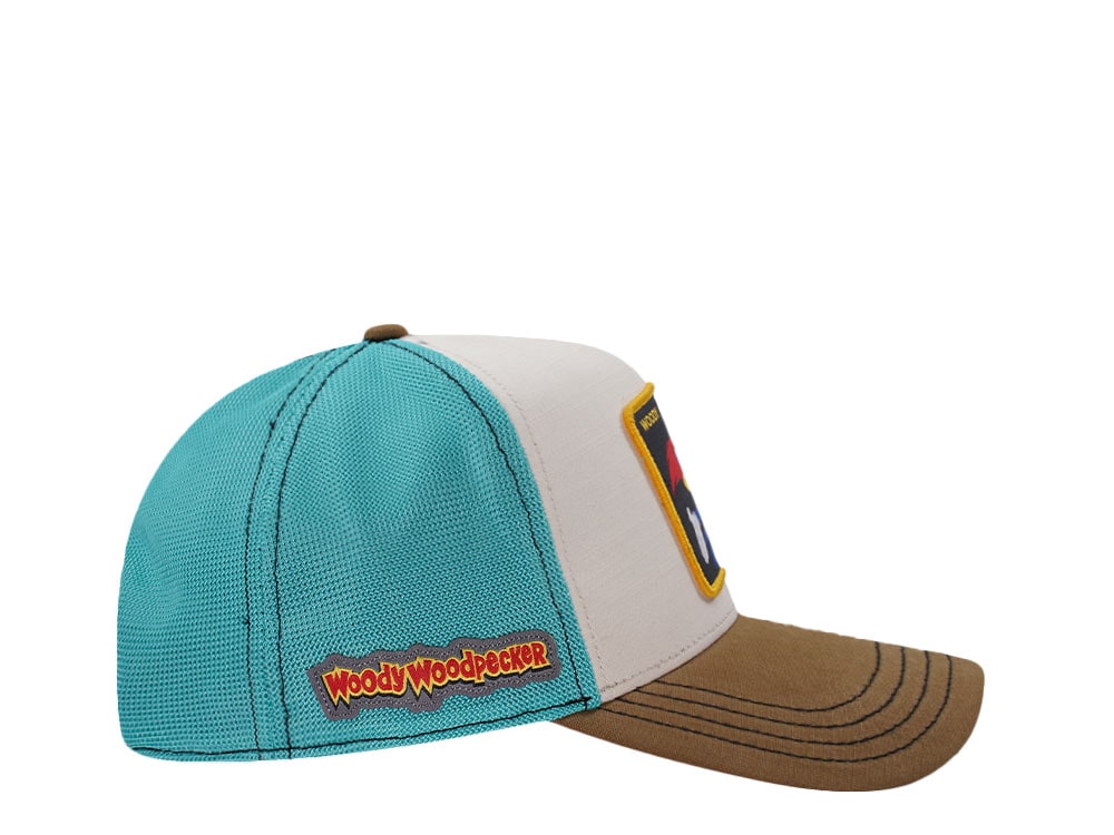 Capslab Woody Woodpecker Beige Trucker Snapback Gorra